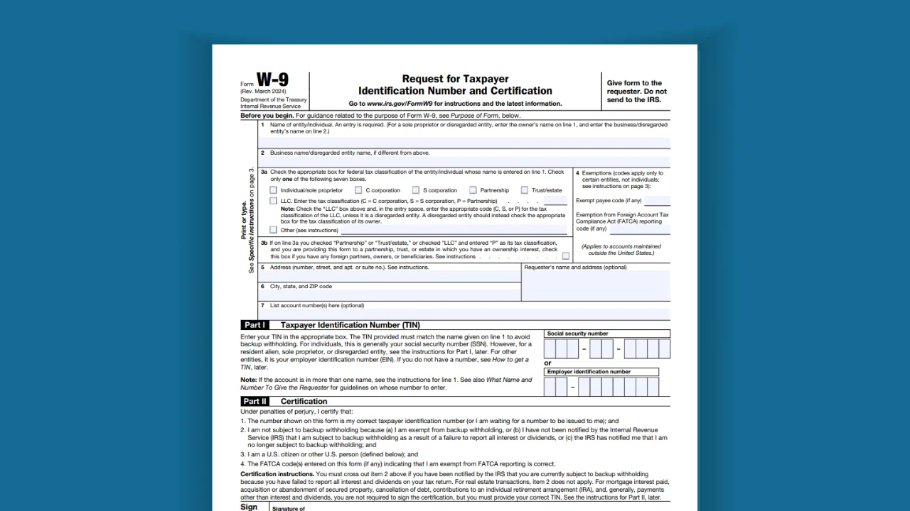 What is a W-9 Tax Form
